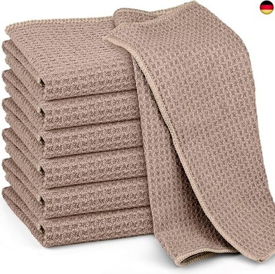 Ekedalen 6X Spültücher Spüllappen Waschbar, Barista Tücher Waffeltücher, Mikr