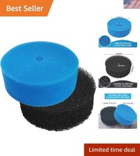 Durable 2-Pack Replacement Filter Pads for Pressurized Pond Filters - 21cm Size