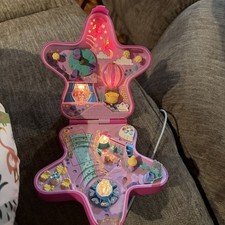 Vintage 1993 Bluebird Polly Pocket Fairy Fantasy Light Star Compact Works