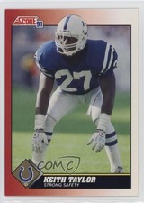 1991 Score Keith Taylor #127 0b3