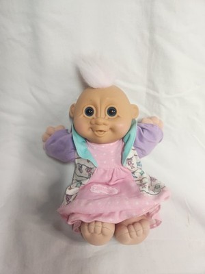 Vtg. Russ Troll Doll w/Vinyl Head Y2k 90s Pastel Soft Body 