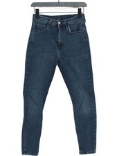 Topshop Women's Jeans S Blue Cotton with Elastane Skinny