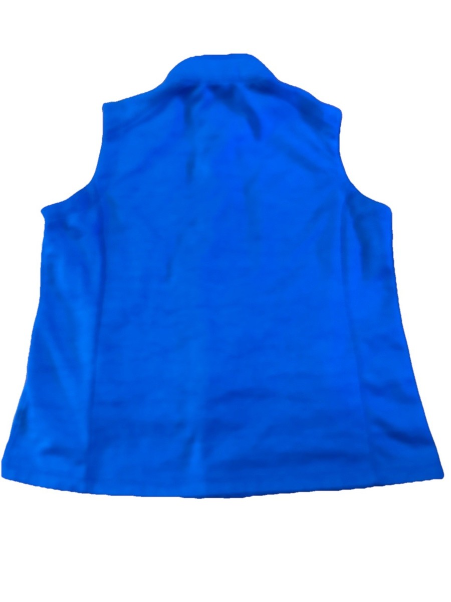 Nantucket Triathlon Ladies Xl Vest Logo Vintage Devon & Jones Royal Blue Fine View 2