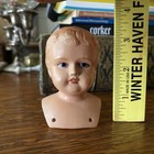 Antique Doll Head Schutz Marke ~ Celluloid ~ Original German Turtle Mark 9 ~ boy — photo 8