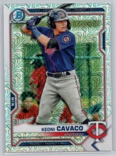 2021 BOWMAN #BCP-73 KEONI CAVACO CHROME PROSPECTS MOJO REFRACTOR MINNESOTA TWINS