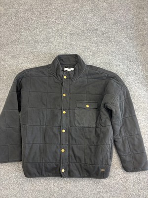 O'Neill Mabeline Quilted Jacket Women's Small Black Zip Snap Up Pockets