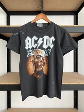 Vintage 90s AC/DC Meltdown Frankenstein Lightning ACDC Black T-shirt Sz M