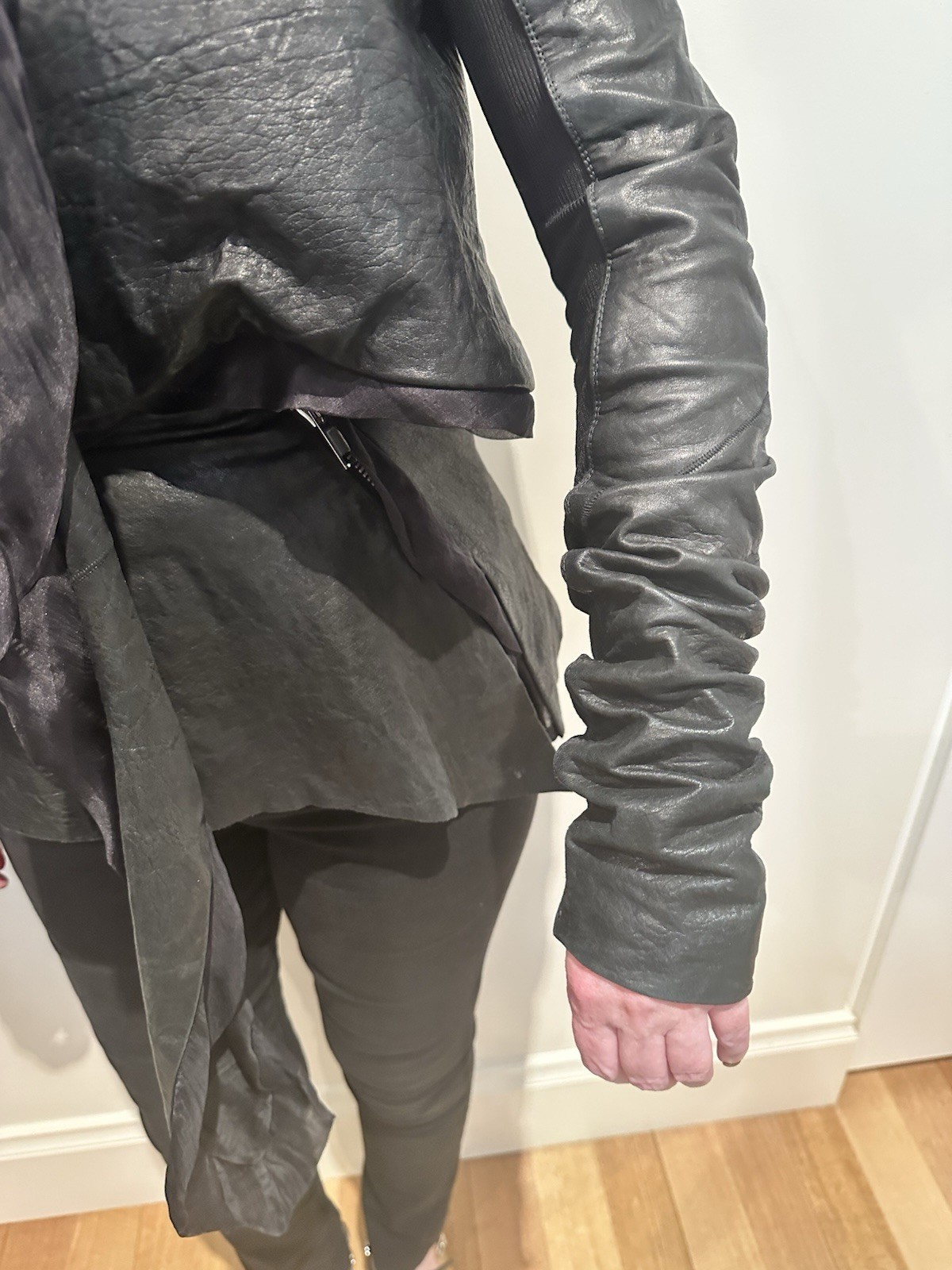 rick owens leather jacket