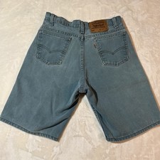Vintage Levis Orange Tab 550 Relaxed Fit Denim Shorts Size 29 Made In USA