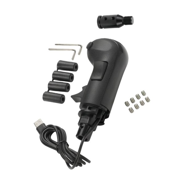 Usb-Schaltknauf Mit Adaptern Strukturiert Schalthebel FüR Gamer-image