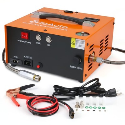TOAUTO A2X Upgraded PCP Air Compressor,One Auto-Stop,Portable 4500Psi/30Mpa -S