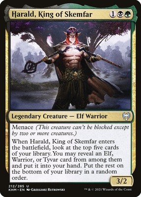 Harald, King of Skemfar Foil (212) Kaldheim KHM MTG Magic