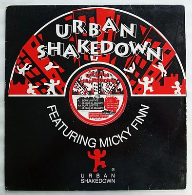 URBAN SHAKEDOWN feat. MICKEY FINN - SOME JUSTICE / RUFF JUSTICE 12" VINYL *VG/G* - Image 1 of 4