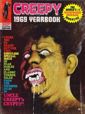 Creepy 1969 Yearbook Warren, Frank Frazetta, Neal Adams, Wally Wood, FVF 7.0