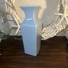Vintage Hangar Light Blue Floral Vase Excellent Condition