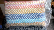Next 40 x 59cm Rainbow multi woven  Cushion boho cool BRAND NEW Indoor Outdoor