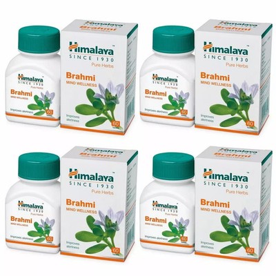 4 Packs X Himalaya BRAHMI 60 Tablets | Free Shipping