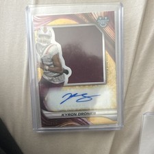 2024 Bowman's Jumbo Relic Autographs Kyron Drones #PJA-KD Second Honor Roll /99 