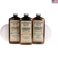 Exclusive Leather Restoration Kit with 3 Pads - Cleaner, Conditioner  Protector