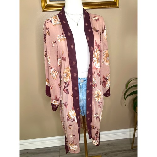 Xhilaration Floral Kimono XS/S Boho Euro Summer