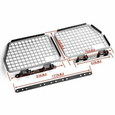 4X Folding Metal Window Mesh Net Guard for Traxxas TRX-4 D90 D110 Defender 1/10