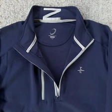 New Zero Restriction Z500 1/4 Zip Blue Pullover Yellowstone Club Size XXL 2XL
