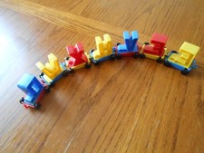 Lot of Plastic Toy Alphabet Letters Train Cars