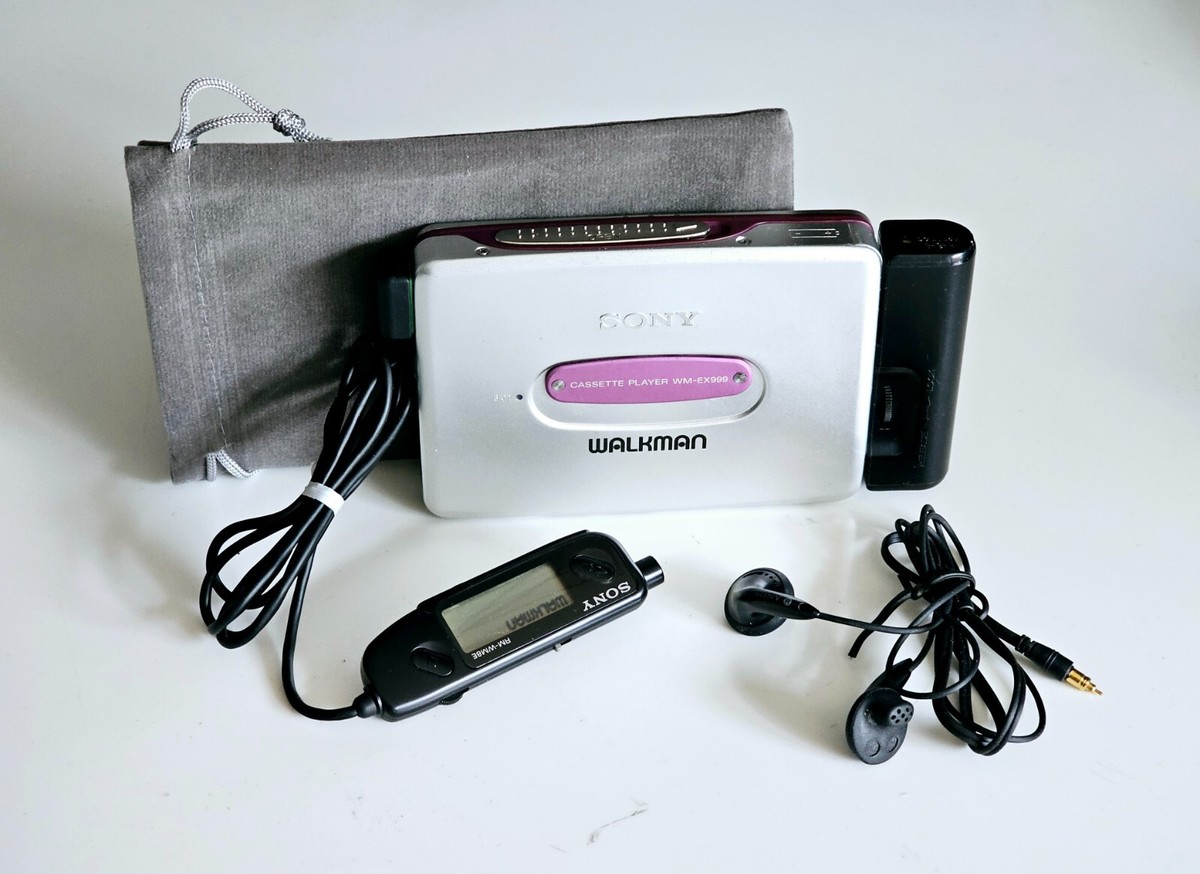 Super rare SONY Cassette Walkman WM-EX999 LCD Remote Dual Heads