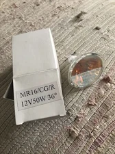 50 Watt  RED Get 4 Bulbs Lot 36 Degree Flood MR16 Mini Reflector GU5.3 Bi-Pin