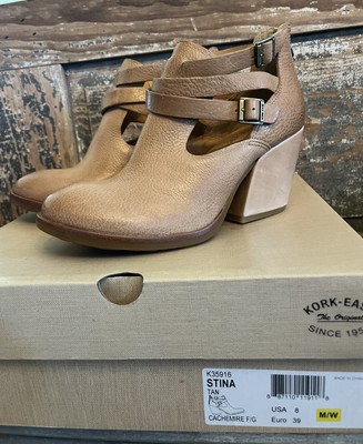Kork Ease Stina leather Booties size 8/39 K35916 New In Box