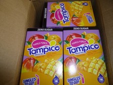 Mango Punch Tampico Singles To Go Drink Mix Packets, Sugar Free Pack of 12