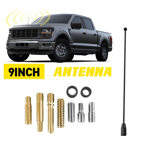9" Black Stainless Antenna Mast Power Radio AM/FM for FORD MUSTANG 1979-2009 New - 第 12/12 張圖片