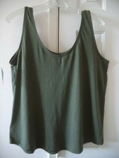Last Old Navy Olive Green Scoop Neck Lt Weight Jersey Knit Tank Top S 2 4 Small