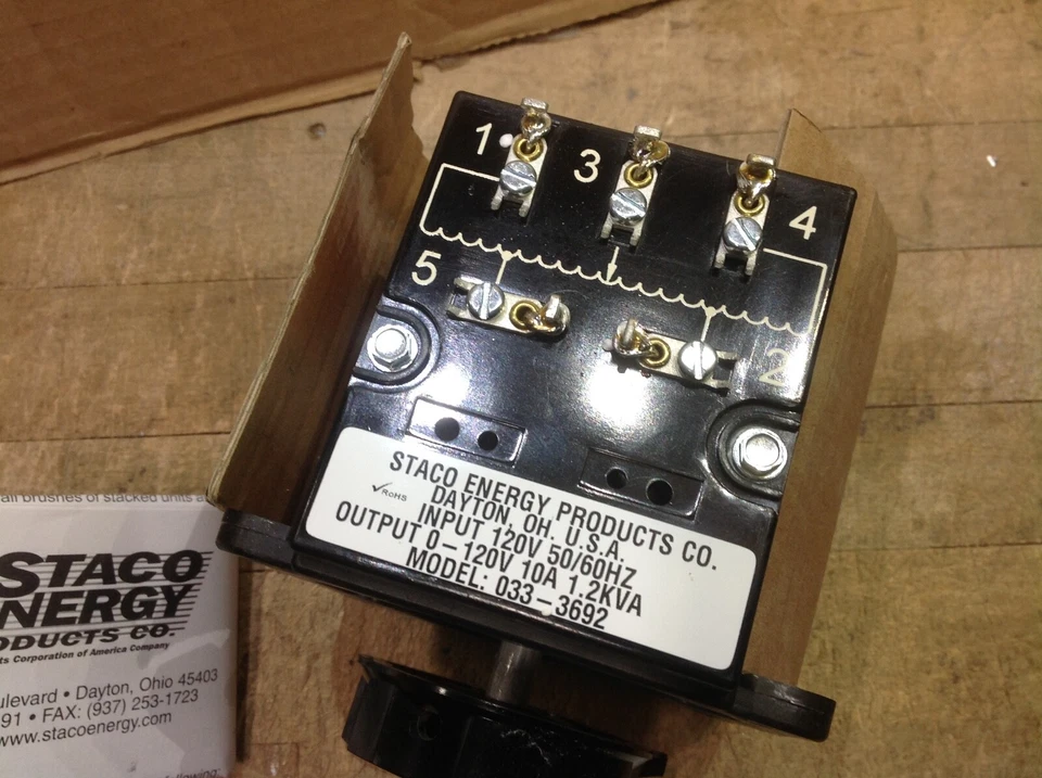 Staco Energy Products 033-3692 Metered Variable Autotransformer Variac - Image 4 of 4