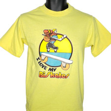 Vintage Bi Skates T Shirt Mens Size Small 70s I Love My BiSkates Made In USA