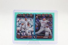 2024 Topps Update Dedniel Nunez & Tyler Jay #US82 Aqua Parallel RC New York Mets
