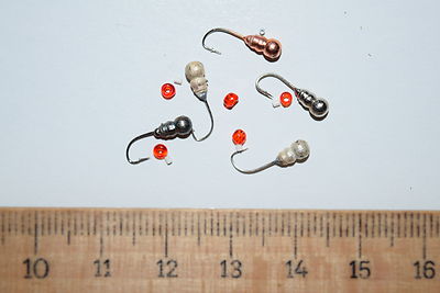 5 x Mormyschka  Eisangeln aus Wolfram und Maruto Haken 2,00  /St   NEU  S9