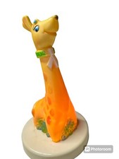 Vintage 10" Rubber Giraffe Nursery Lamp - Night Light from 1970s Tested  Works 