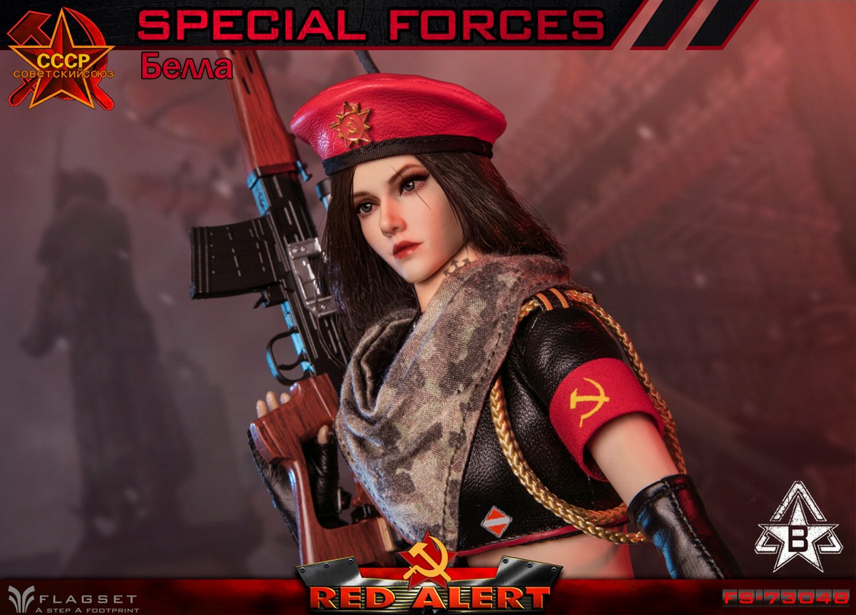 ヘブンズゲート FLAGSET FS-73048B 1/6 Red Alert Mobilize Troops Sniper Белла