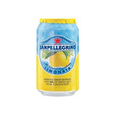 Image of San Pellegrino Sparkling Limonata Lemon Cans 23 x 330ml - Brown Box