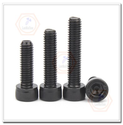 Uxcell M5 X 14mm 12.9 Alloy Steel Hex Socket Head Cap Screws - Black, 30pcs