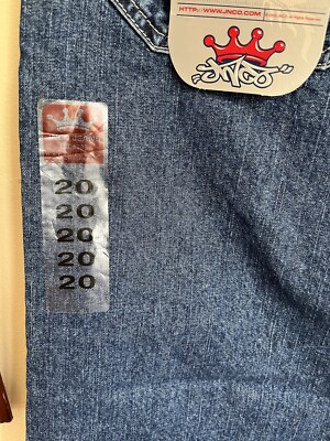 NWT Vintage JNCO 85 Red Crown Jeans Boys SIZE 20 30x30 Embroidered