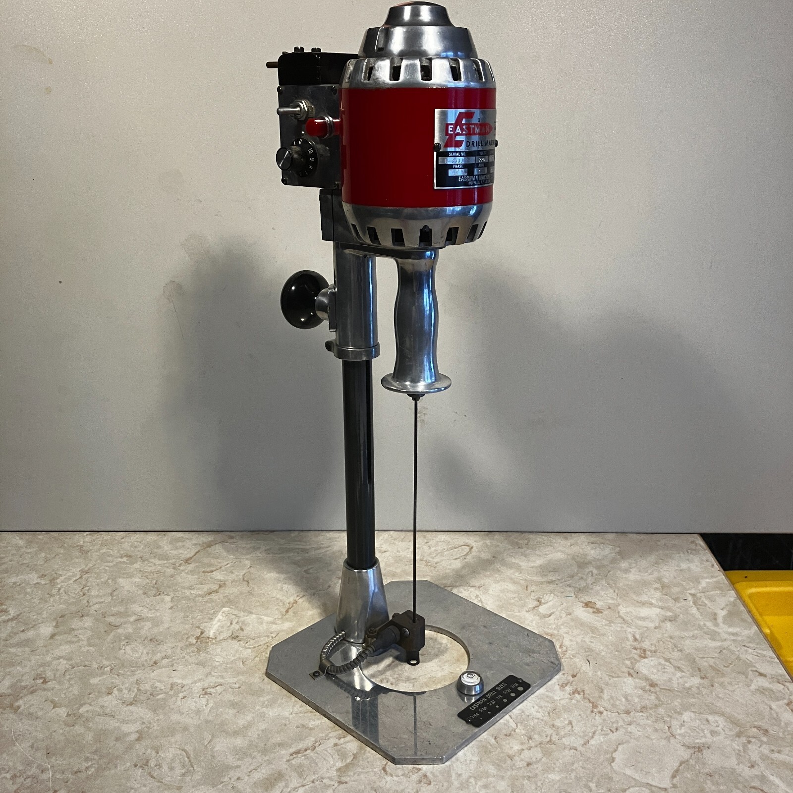 Eastman CD3H 8" Hot Cloth Drill Marker 220v 3 phase 50ft cord