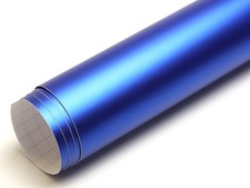 10,09€/m² Autofolie Königsblau Chrom Matt Metallic 9m x152cm m Luftkanäle X301