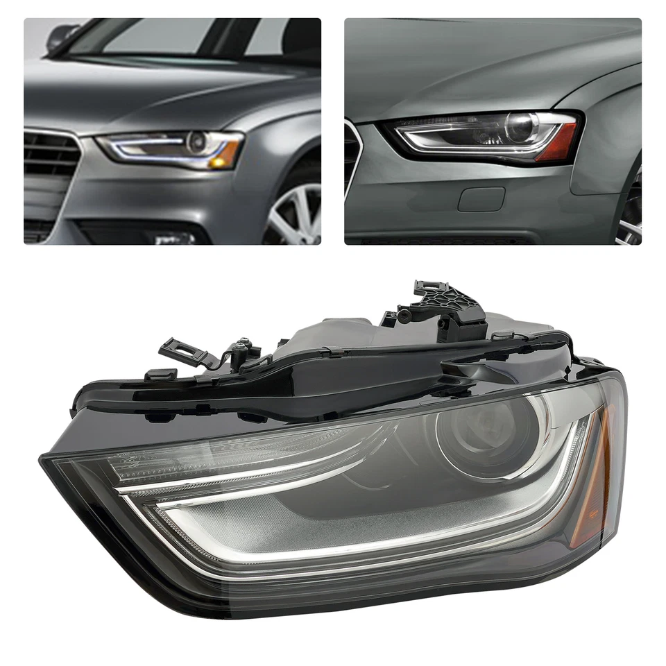 Left Headlight For 2013 2014 2015 2016 Audi A4 S4 Driver Side Projector Headlamp Foto 4 de 4