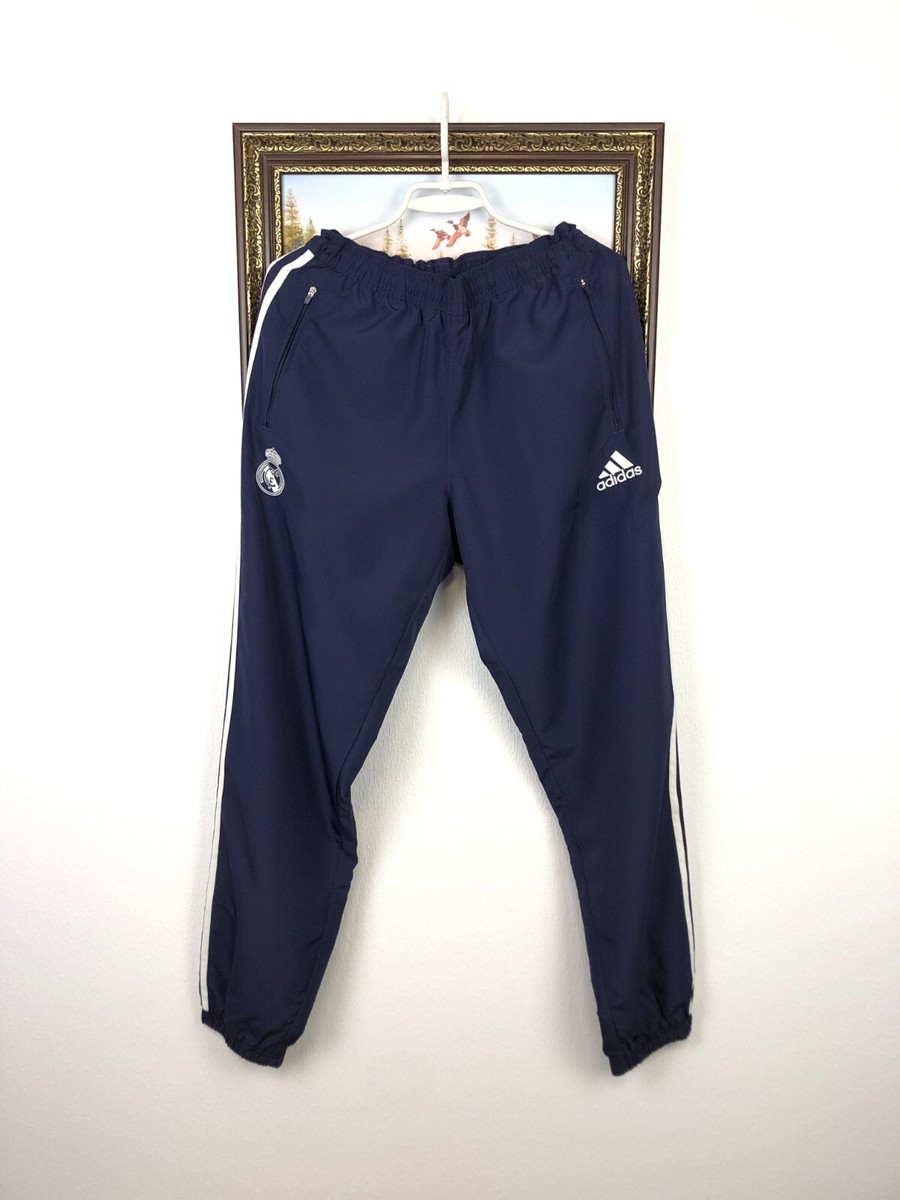 Vintage Adidas Real Madrid Football Pants Soccer Sweatpants Mens