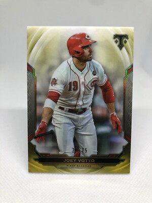 2019 Topps Triple Threads Citrine Parallel #79 Joey Votto /75 Reds Card