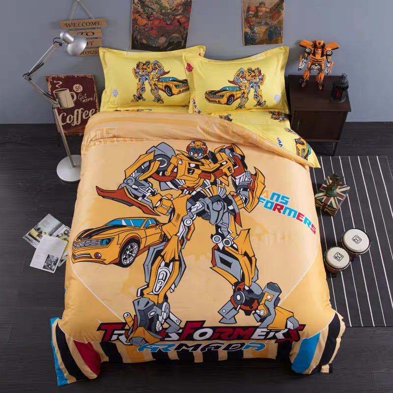 Transformers Pyjama | Bumblebee en Optimus Prime Jongens Pyjama's | Pyjamasets met lange mouwen voor jongens | Schwarz | 140
