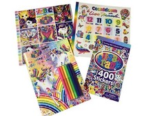 Lisa Frank Bundle ABC, 123, 400 Stickers  Coloring Activity Book