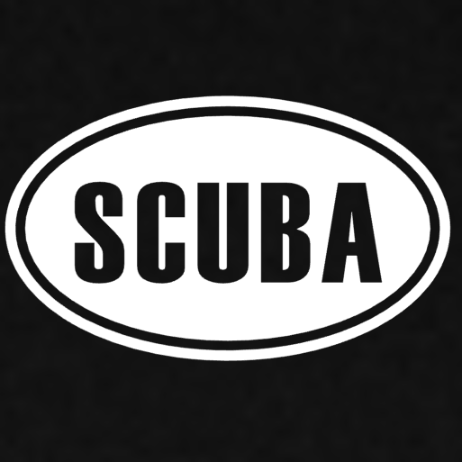 Scuba Diver Dive Ocean Sea Scuba Fins Tank Decal Vinyl Die Cut Window